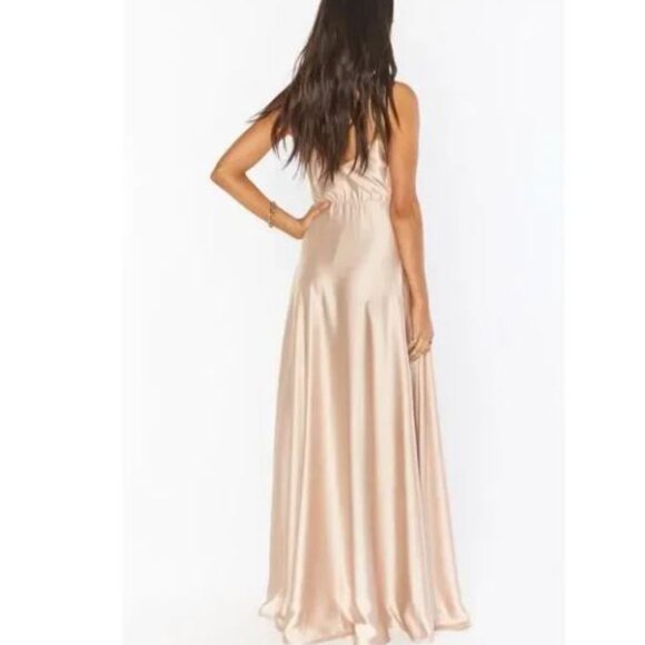 Show Me Your Mumu Faith Maxi Full Length Bridesmaid Formal Dress Gown Champange - Picture 3 of 12
